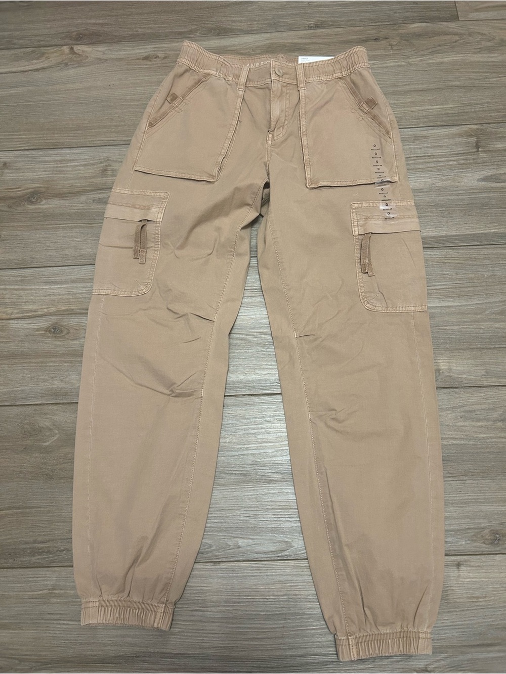 Men's Cargo Jogger Pants in Tan